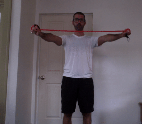 resistance band workout for chest